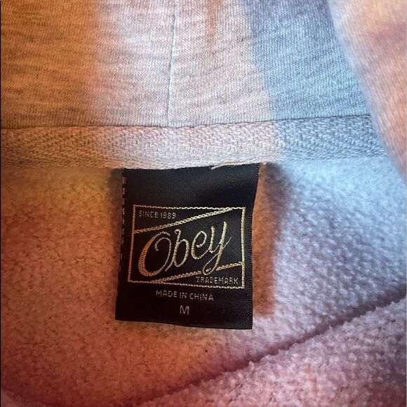 Obey grey hoodie sz M - Picture 5 of 6